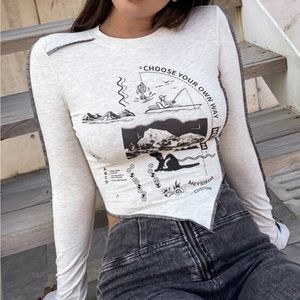 shein asymmetrical crop top